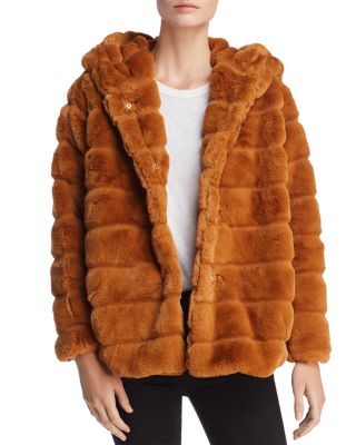 apparis goldie faux fur hooded jacket