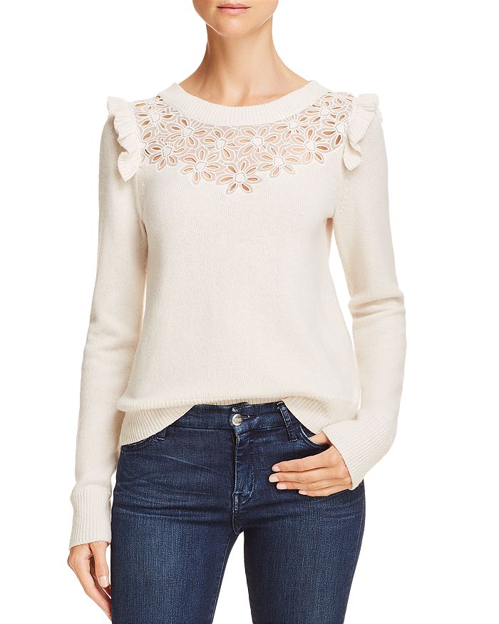 Rebecca Taylor - Emilie Floral-Embroidered Pullover Sweater