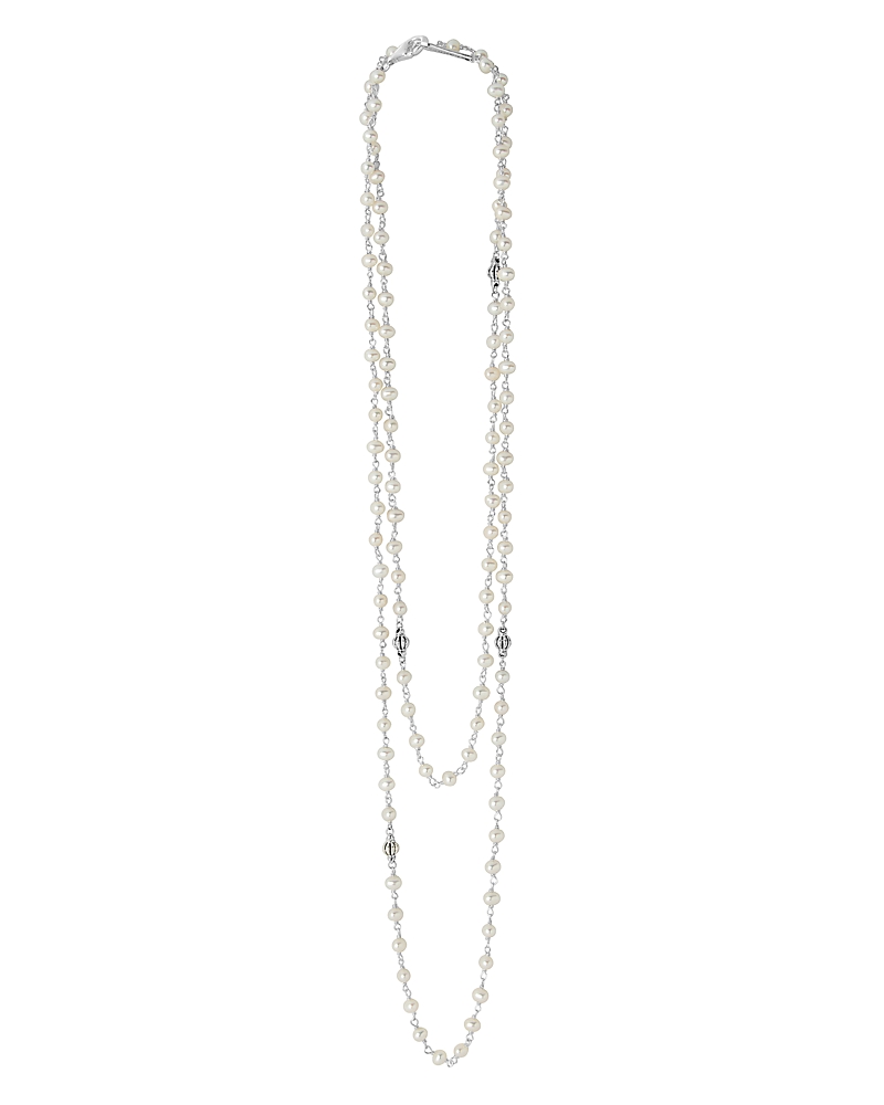 Lagos Sterling Silver Luna Cultured Freshwater Pearl Strand Necklace, 36