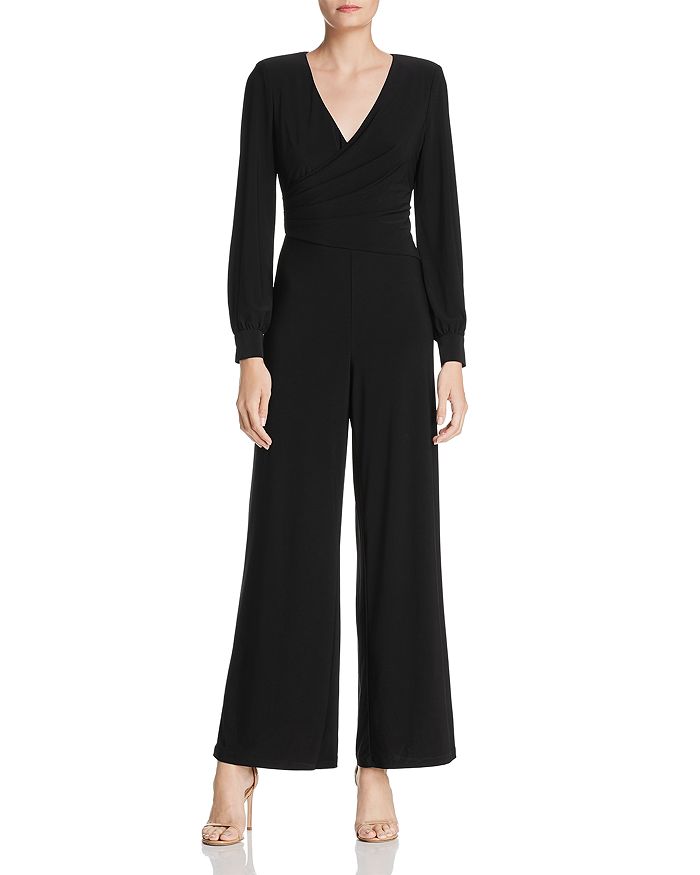 Adrianna Papell Draped Matte Jersey Jumpsuit | Bloomingdale's