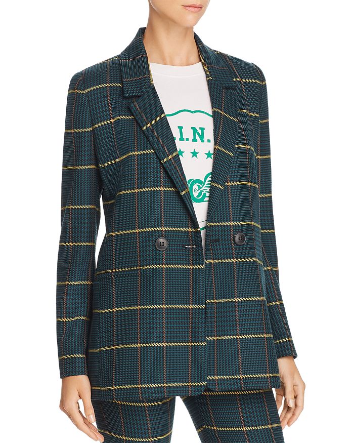 Anine Bing Madeleine Plaid Blazer Bloomingdale s