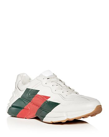 Gucci Men's Leather Lace Up Sneakers | Bloomingdale's