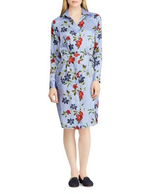 ralph lauren floral shirt dress