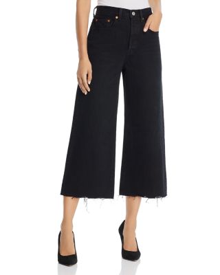 levi's high water wide leg jeans