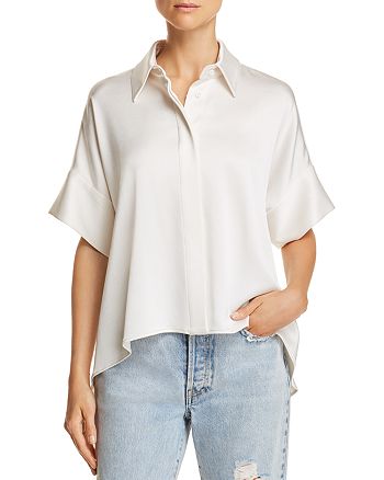 Alice and Olivia Alice + Olivia Edyth Draped Shirt | Bloomingdale's