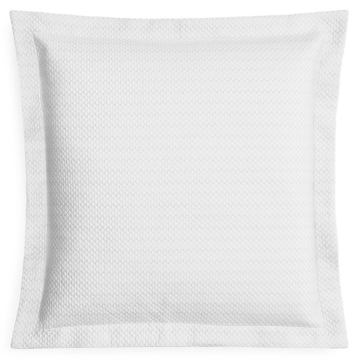 Matouk Alba Quilted Euro Sham In Silver
