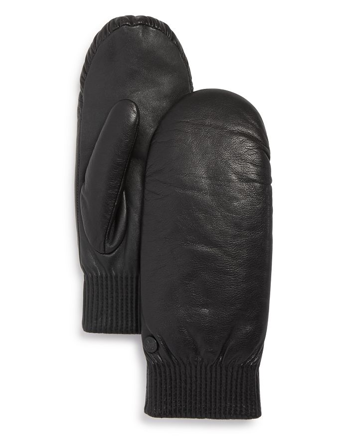 CANADA GOOSE LEATHER TECH MITTENS,5288L