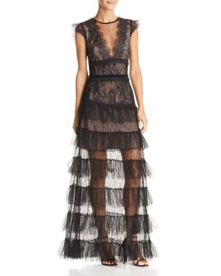 bronx and banco black lace dress