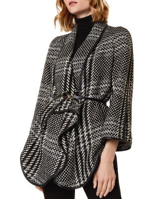 karen millen oversized check maxi dress