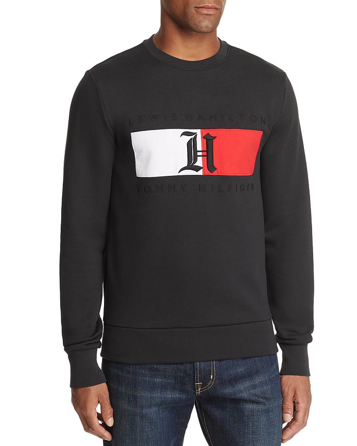 Titicacasøen Spænde Massakre Tommy Hilfiger x Lewis Hamilton Embroidered-Logo Sweatshirt | Bloomingdale's