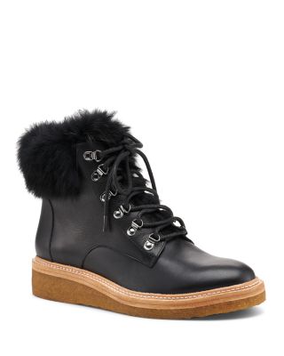 women's winter lace up boots with fur