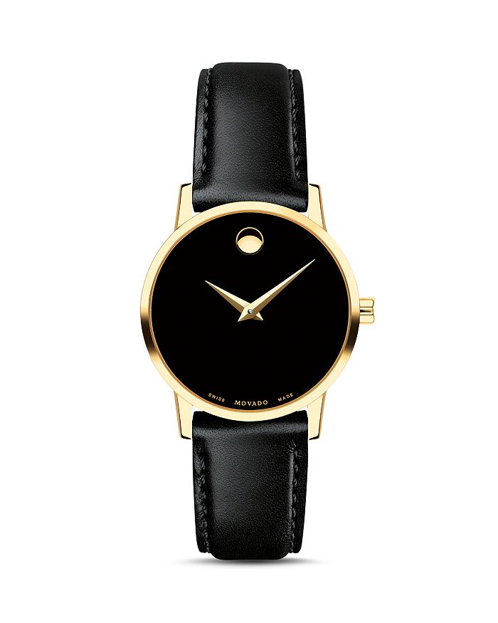 Shop Movado Museum Classic Watch, 28mm In Black