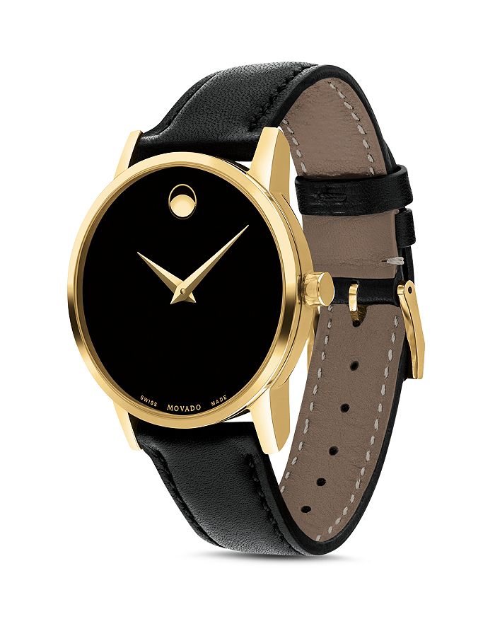 Shop Movado Museum Classic Watch, 28mm In Black