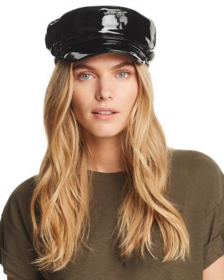 Eugenia Kim - Jessa Faux Patent Leather Newsboy Cap