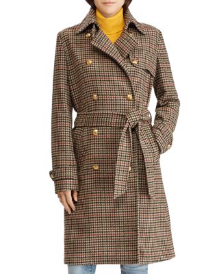 Ralph lauren women's houndstooth coat hotsell