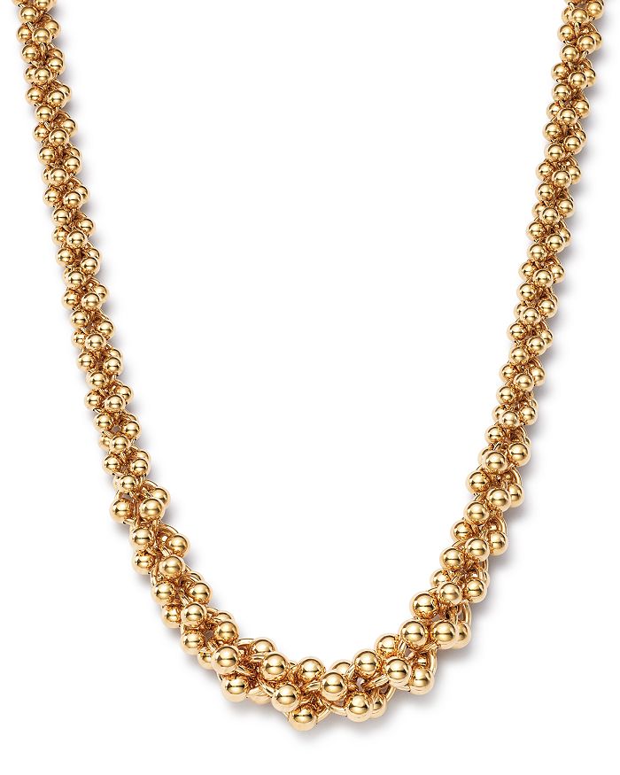 Bloomingdale's Cluster Bead Necklace In 14k Yellow Gold, 17.75 - 100% Exclusive