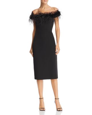 milly elle feather dress