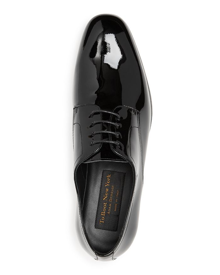 Shop To Boot New York Men's Aalborg Patent Leather Plain Toe Oxfords In Black