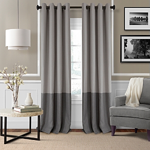 ELRENE HOME FASHIONS BRAIDEN COLOR BLOCK BLACKOUT CURTAIN PANEL, 52 X 84,18799GRY