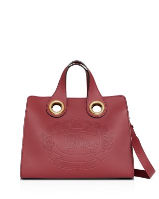 burberry leather grommet detail bag