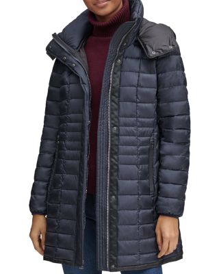 marc new york marble packable hooded puffer coat