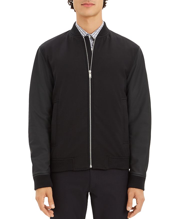 Theory Brenton Gearheart Wool & Leather Varsity Jacket | Bloomingdale's