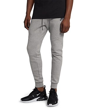 Nike Tech Fleece Sweatpants In Heather Gray-grey In Dark Gray/black