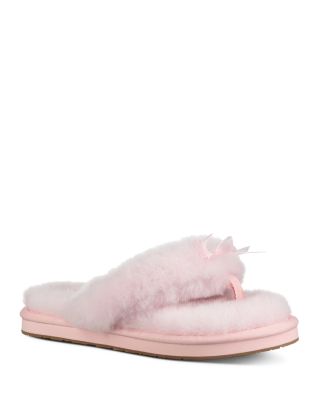 sheepskin flip flops