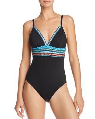 la blanca running stitch one piece