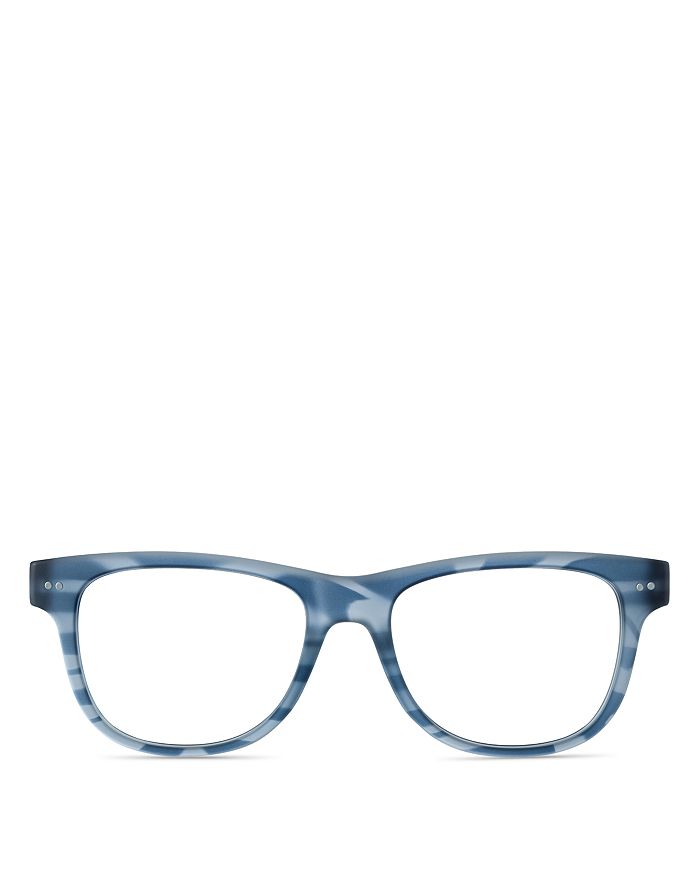 Look Optic Unisex Sullivan Rectangular Blue Light Glasses, 52mm In Blue Camo