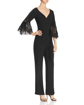 tahari jumpsuit with sleeves