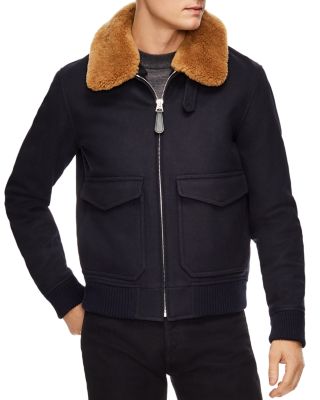 sandro aviator jacket