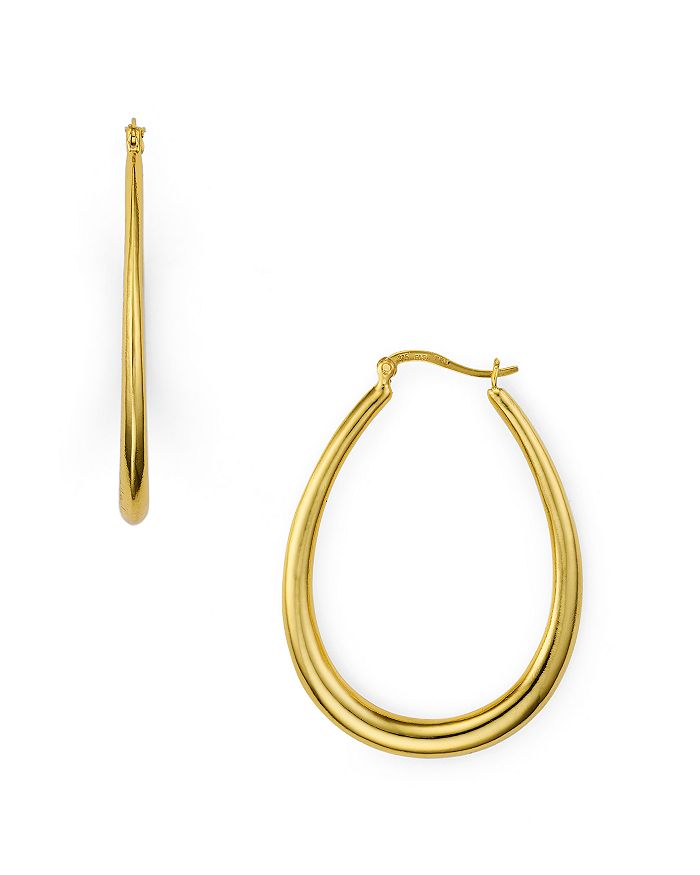 Aqua Thick Hoop Earrings In 18k Gold-plated Sterling Silver Or Sterling Silver - 100% Exclusive