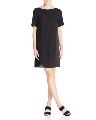 Eileen Fisher Silk Short Sleeve Shift 