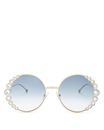 Fendi Women's Round Sunglasses, 57mm | Bloomingdale's
