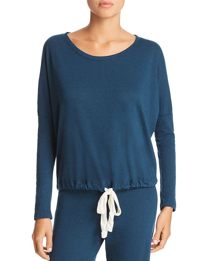 Eberjey Heather Slouchy Tee In Petrol | ModeSens
