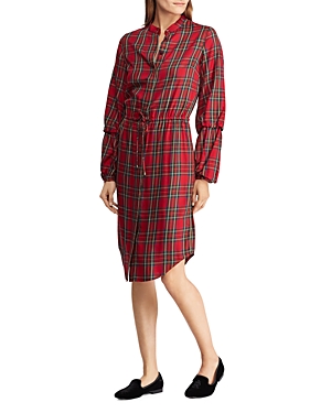POLO RALPH LAUREN LAUREN RALPH LAUREN PLAID SHIRT DRESS,200724326001