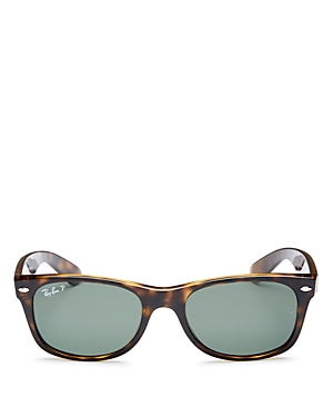 Shop Ray Ban Ray-ban New Wayfarer Polarized Sunglasses, 55mm In Tortoise/dark Green Polarized