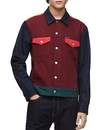 Calvin Klein Jeans Color-Block Trucker Jacket | Bloomingdale's