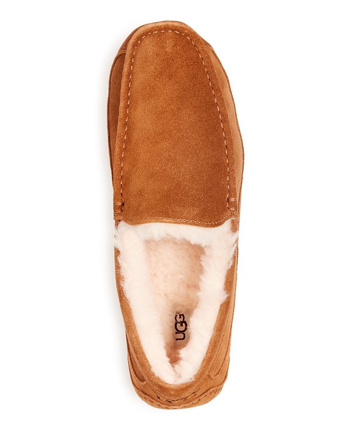 Shop Ugg Men's Ascot Moc Toe Slippers In Chestnut