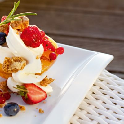 "New Wave" Rectangular Salad Plate, Large