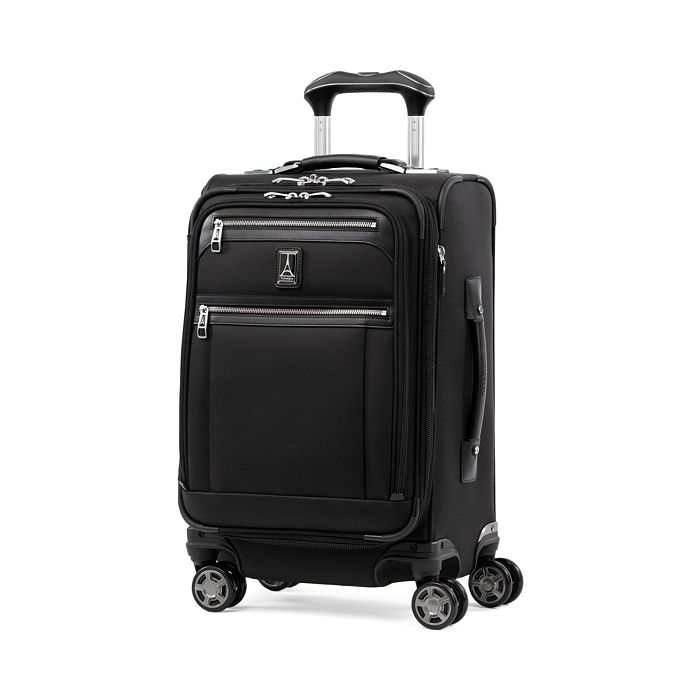 Travelpro Platinum Elite 20 Expandable Business Plus Carry On Spinner In Shadow Black