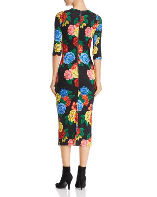 alice olivia delora midi dress DELORA MIDI DRESS in SECRET GARDEN