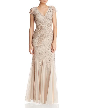 Adrianna Papell Embellished Mermaid Gown | Bloomingdale's
