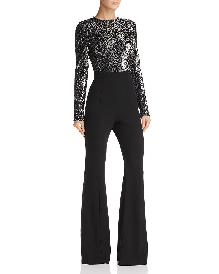 Black halo jumpsuit bloomingdales clearance