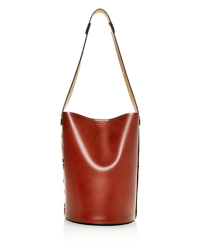 Marni leather on sale bucket bag