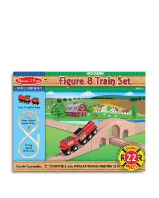 Wooden Figure-8 Train Set - Ages 3+