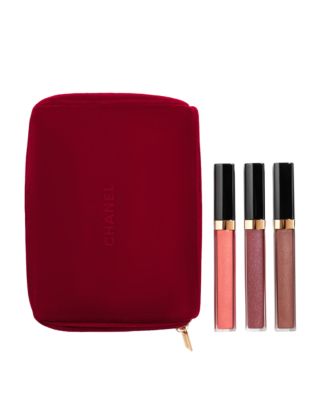 chanel lip gloss trio set