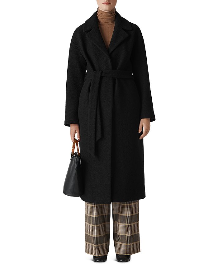 Whistles Boiled Wool Wrap Coat Bloomingdale s