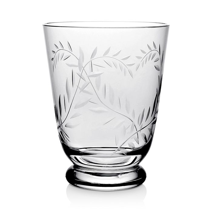 Shop William Yeoward Crystal Jasmine Footed Double Old-fashioned Tumbler In Clear